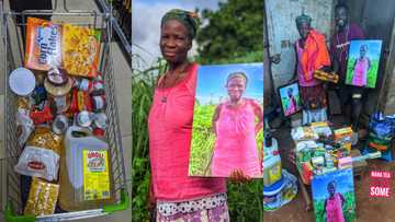 Kind heart: Nana Tea touches life of 72-year-old woman; buys new cutlass, provisions for her; photos emerge