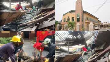 Videos drop as Rev Ernest Bruce Methodist Church at Adabraka collapses on people