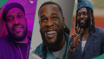 "Na OGs dem be": Burna Boy pays tribute to Jay Jay Okocha, Adebayor on stage in Cote d'Ivoire