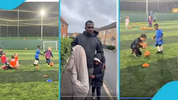 Zionfelix brags as he enrols his son in a top UK Football academy: "European scouts will start calling"