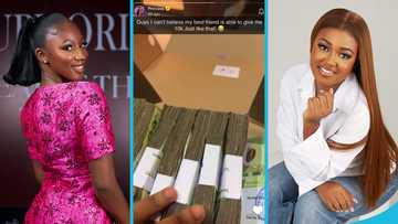 Ama Burland inconsolable as Gisela gifts her GH¢10k on her birthday, video melts hearts