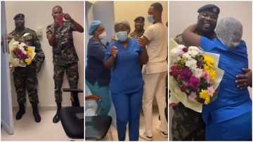 Military husband surprises wife at hospital on her birthday, video warms hearts: “Love everywhere”