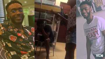 Unseen photos of the handsome guy who was beaten by a Legon girl for cheating