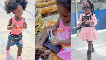 Video drops as Tracey Boakye's baby daddy buys a GHC6,500 phone for their one-year-old daughter