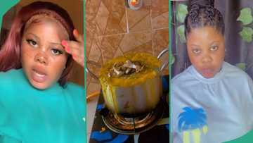 Nigerian lady slams her brother's girlfriend after seeing the food she cooked, displays it in video