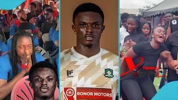 Dominic Frimpong: Tears flow as friends of late Berekum Chelsea forward gather at funeral