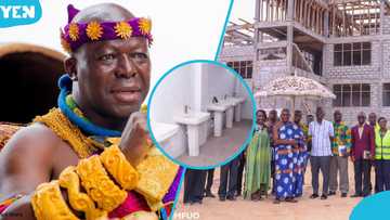 Asantehene's Otumfuo Foundation is building 600-bed girls dorm for Sefwi Wiaso SHS, photos drop