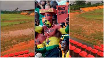 Ghanaian sports journalist shares video of the sad state of the million-dollar Nyinahin Sports Complex