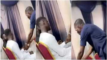 Massive reactions trail video as church member refuses to give usher his phone