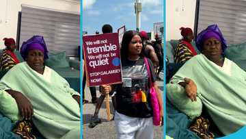 Ama Burland's 64-year-old to join anti-galamsey protest, Ghanaians hail her as video trends