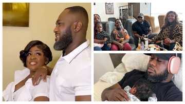 Tracey Boakye celebrates her husband on Father's Day with a powerful video as he feeds their son, Luxury