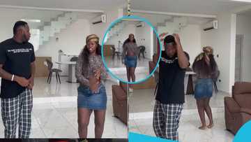 Medikal and pretty curvy lady go viral with their dance video: "Fella replacement already moved in?”