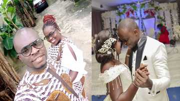 Husband celebrates kind wife who paid his fare during their 1st meeting as they mark 2nd anniversary