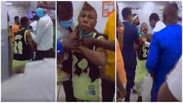 Angry man storms bank with rope; threatens to kill himself over deductions; bankers rush to him in video