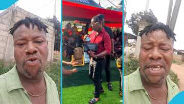 Nana Yeboah fumes as netizens ridicule him for spraying GH₵10 at funeral