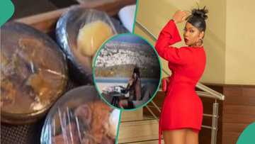 "It won't matter in heaven": Yemi Alade quits race of acquiring flat tummy, shares video of feast