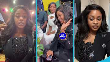 Farida Mahama dazzles in a star-studded 3-piece suit at her dad's inauguration dinner party, videos