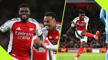 Fans salute Thomas Partey after wonder goal for Arsenal in the Premier League