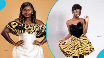 Afua Asantewaa's daughter rocks strapless dress in b'day photos, peeps admire her beauty