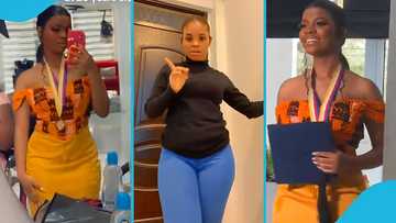Ghanaian lady says she spent over GH¢4K on her graduation look but gets caught: "Fake life"