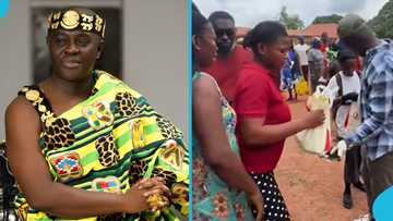 Dormaahene celebrates birthday with generosity, distributes cloths to his people