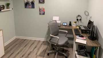 Loving husband builds home office for his wife; online community hails him