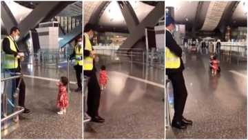 Little kid 'asks' airport security for permission to give her aunt a goodbye hug in cute video