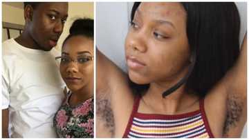 Beautiful lady shows off armpit hair, says her boyfriend likes it (photos)