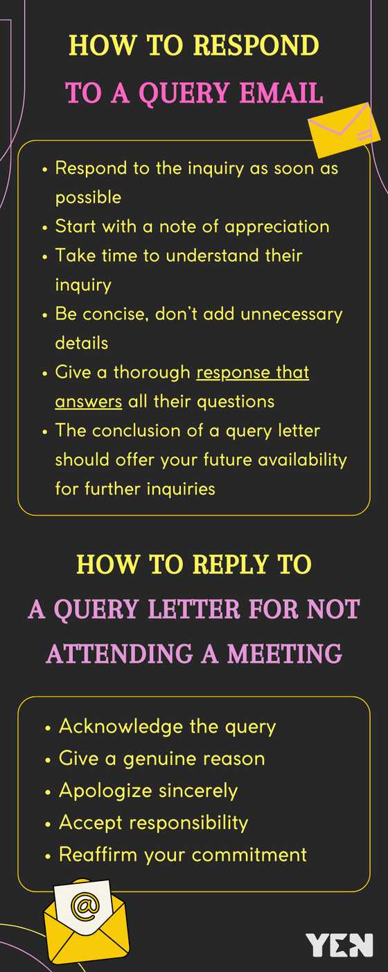Replying Query Letter How to reply to a query letter from management at your workplace - YEN ...