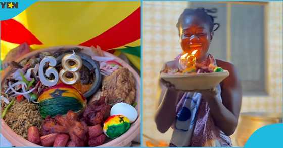 Ghana At 68: Food Vendor Celebrates Ghana Month, Wraps Kenkey In ...