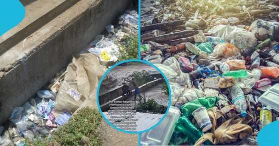 Alajo Resident Caught Dumping Weird Substance Into Gutter During Rain ...