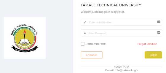 TATU student portal registration, results, password recovery - YEN.COM.GH