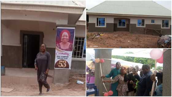 Young lady builds house for mother to celebrate her 53rd birthday
