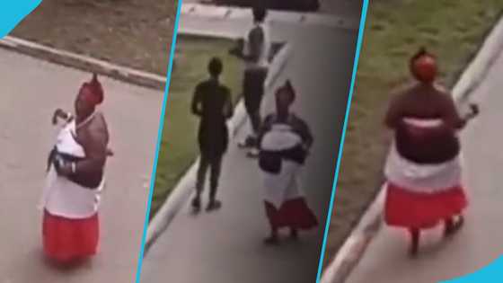 Traditional priestess storms son's SHS, rains curses on thieves who stole son’s mobile phone