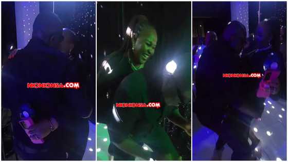 Bola Ray grabs wife's behind, kisses her passionately as they get cosy on the dance floor, video emerges