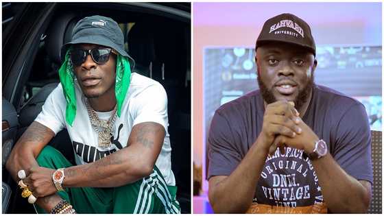 Shatta Wale V Kwadwo Sheldon: Dancehall artiste explains diss song to Youtuber in funny video, fans confused