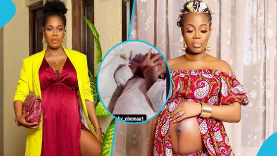 Mzbel shares stunning first video of her newborn baby girl slaying in luxurious outfits; "Your baby is dope"