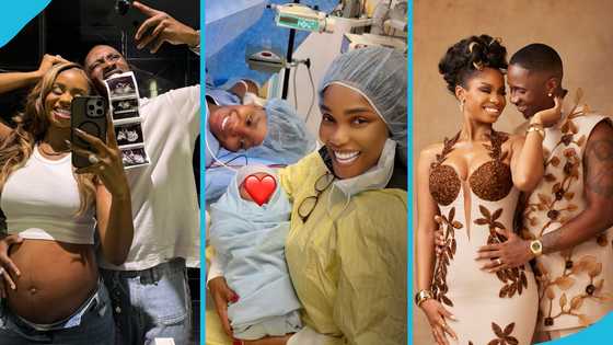 Priscilla and Juma Jux welcome their first child in Canada, Iyabo Ojo shares delivery room photo