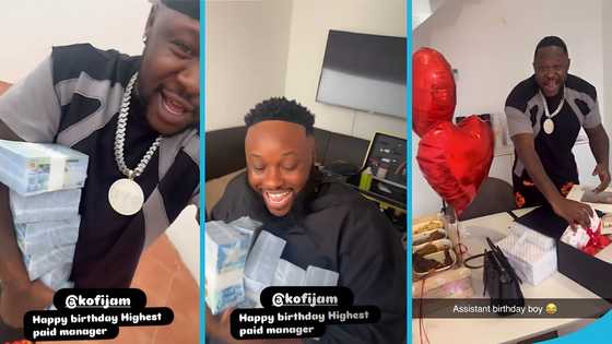 Medikal gifts GH¢30k to his manager Kofi Jam on his birthday, video melts hearts