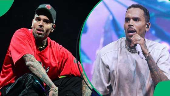 Heartbroken man breaks up with fiancée after posing with Chris Brown in a sultry viral photo: "So hurt"