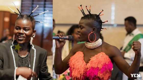 Wiyaala flaunts her hidden curves in fitting dress in new video; fans surprised