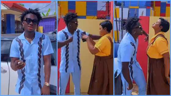 Lookalikes of Nana Ama McBrown and Kuami Eugene switch to journalism, celebrate new roles as TV hosts