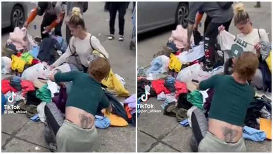 Netizens react to viral video of white people buying 'bend down select' clothes