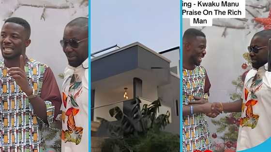 Kwaku Manu officially opens his new mansion, praises Dr Osei Kwame Despite for funding his housewarming party