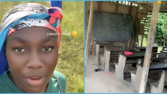 NSS: Ghanaian lady laments about the lack of facilities at the school she was posted to teach, video