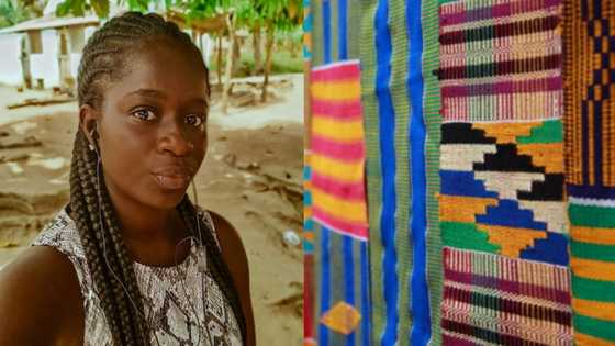 My salary as a teacher is not enough; I made Ghc 9000 in just 1 month from selling kente