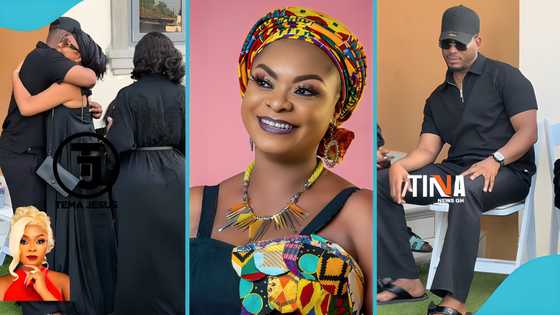 Actor James Gardiner comforts a devastated Nikki Samonas at Beverly Afaglo’s house
