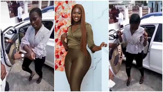 Fella Makafui: Old video of the actress dancing and showing off her new car surfaces online, many fans react