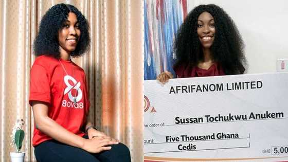 Pretty lady celebrated for getting first-class & winning female valedictorian award