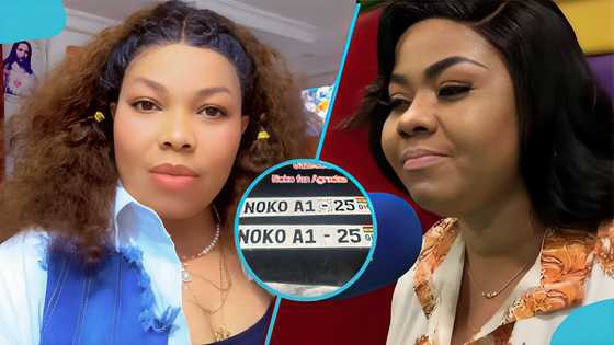 Agradaa gets customised license plates with Empress Gifty’s ‘Noko’ catchphrase amid legal battle